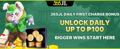 Daily First Charge Reload Bonus promotion banner